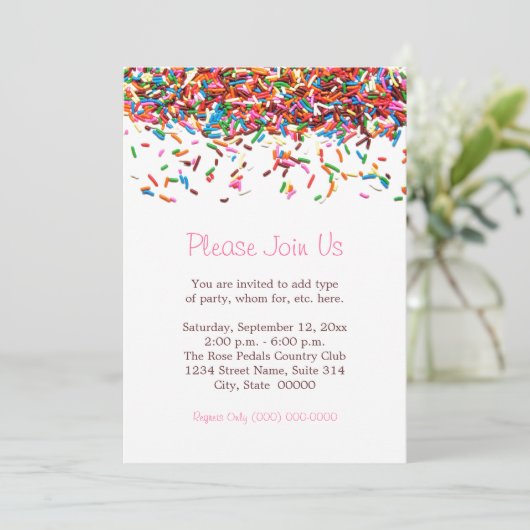 Uitnodigingen voor springen (Staand voorkant)