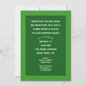 Uitnodigingen voor St. Patrick's Day-feestje (Voorkant)