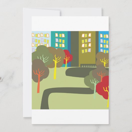 Uitnodigingen voor stadspark (Voorkant)