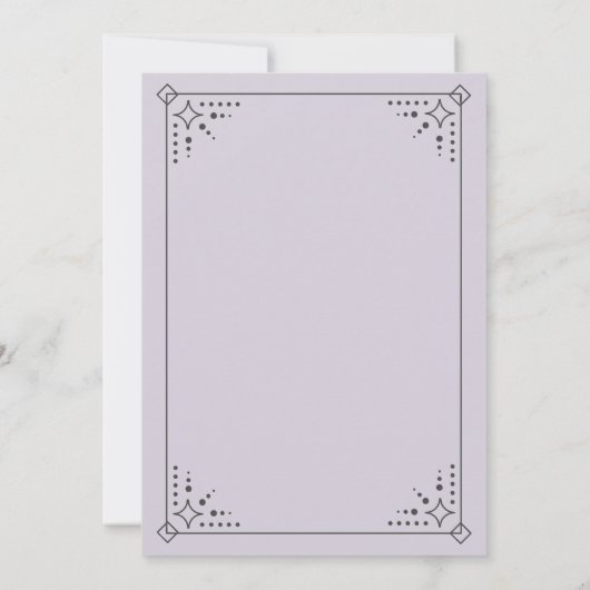 Uitnodigingen voor Stardust Wedding (Achterkant)