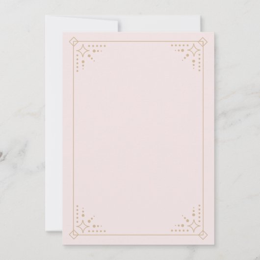 Uitnodigingen voor Stardust Wedding (Achterkant)