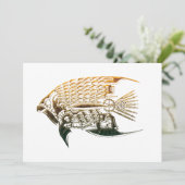 Uitnodigingen voor steampunkvissen (Staand voorkant)