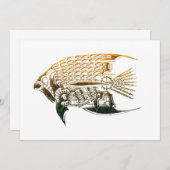 Uitnodigingen voor steampunkvissen (Voorkant / Achterkant)