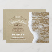 Uitnodigingen voor strandrepetities (Voorkant / Achterkant)