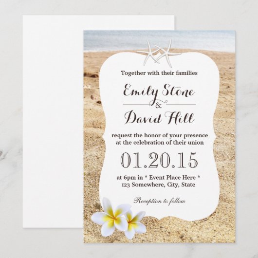 Uitnodigingen voor straten en plakkers (Voorkant / Achterkant)