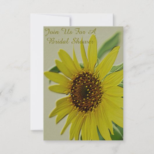 Uitnodigingen voor Sunflower Bridal Shower (Voorkant)