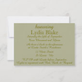 Uitnodigingen voor Sunflower Bridal Shower (Achterkant)