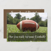 Uitnodigingen voor Superbowl Party (Voorkant / Achterkant)