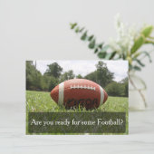 Uitnodigingen voor Superbowl Party (Staand voorkant)