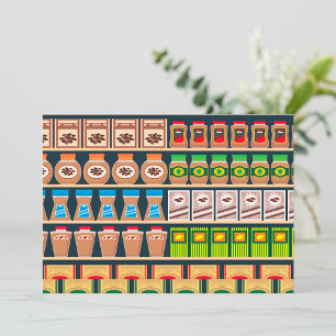 Uitnodigingen voor supermarktschappen