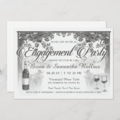 Uitnodigingen voor Supreme Engagement Party V02 (Voorkant / Achterkant)