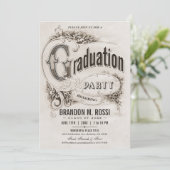 Uitnodigingen voor Supreme Photo Graduation Party (Staand voorkant)