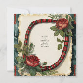 UITNODIGINGEN VOOR TARTAN LINT HANDFASTING CEREMON (Achterkant)