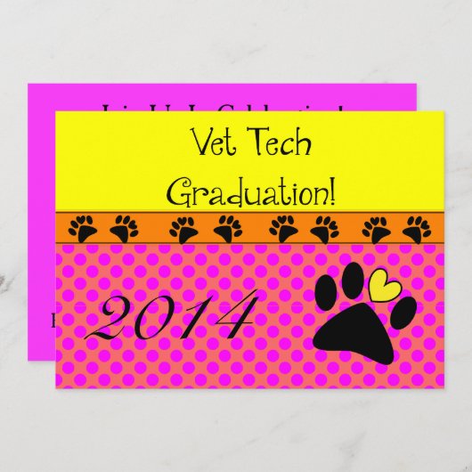 Uitnodigingen voor technische studiepunten (Voorkant / Achterkant)