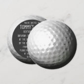 Uitnodigingen voor themagroepen rond Golf (Voorkant / Achterkant)