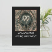 Uitnodigingen voor 'Thuis in een gat' (Staand voorkant)