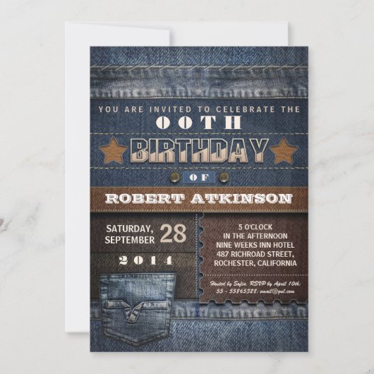 uitnodigingen voor tieners verjaardagsfeest (Voorkant)