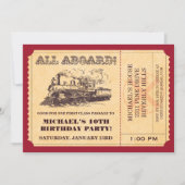 Uitnodigingen voor treinkaartjes (Voorkant)