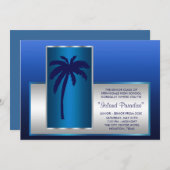 Uitnodigingen voor Tropical Beach Prom (Voorkant / Achterkant)