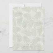 Uitnodigingen voor Tropische Groene Kerst (Achterkant)