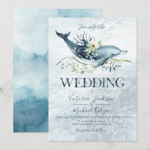 Uitnodigingen voor Tropische Ocean Dolphin Weddens