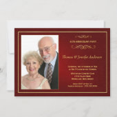 Uitnodigingen voor trouwjubileum foto's - 60ste (Voorkant)