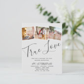 Uitnodigingen voor True Love ENGAGEMENT Feestelijk (Staand voorkant)