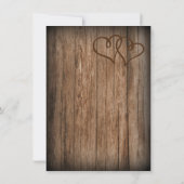 Uitnodigingen voor tweekleurig houtwuwgoed in Oost (Achterkant)