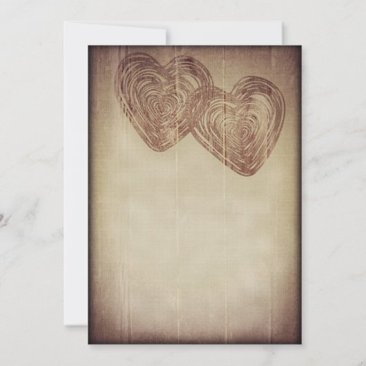 Uitnodigingen voor tweekleurig houtwuwgoed in Oost (Achterkant)