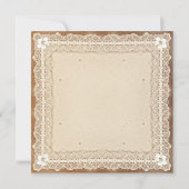 Uitnodigingen voor typografische viering kant (Achterkant)