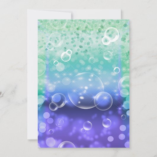 Uitnodigingen voor Under The Sea Tropisch Oceaanth (Achterkant)