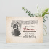 Uitnodigingen voor unieke kerstfeestdagen (Staand voorkant)