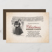 Uitnodigingen voor unieke kerstfeestdagen (Voorkant / Achterkant)