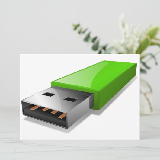 Uitnodigingen voor USB-flashstations (Staand voorkant)