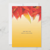 Uitnodigingen voor  valbruiloft (Achterkant)