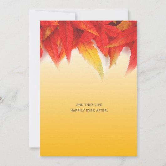 Uitnodigingen voor  valbruiloft (Achterkant)