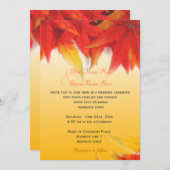 Uitnodigingen voor  valbruiloft (Voorkant / Achterkant)