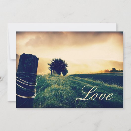 Uitnodigingen voor veldhechting na huwelijk (Achterkant)