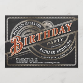Uitnodigingen voor verjaardagsfeest in mannen - Re