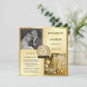 Uitnodigingen voor verjaardagsfeest ter gelegenhei (Staand voorkant)