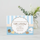 Uitnodigingen voor verjaardagsfeestje Cookies & Me (Staand voorkant)