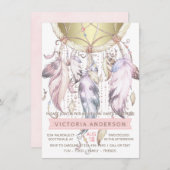 Uitnodigingen voor verjaardagsfeestje van Dream Ca (Voorkant / Achterkant)