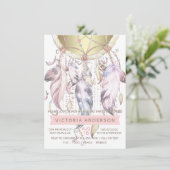 Uitnodigingen voor verjaardagsfeestje van Dream Ca (Staand voorkant)