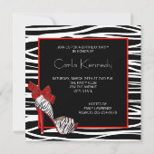 Uitnodigingen voor verjaardagsfeestje van vrouw me (Achterkant)