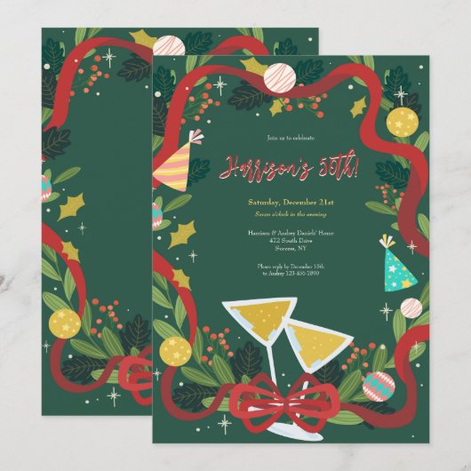 Uitnodigingen voor verjaardagsfeestjes (Voorkant / Achterkant)