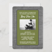 Uitnodigingen voor verjaardagsfeestjes afstuderen (Voorkant)