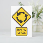 Uitnodigingen voor verkeersborden (Staand voorkant)