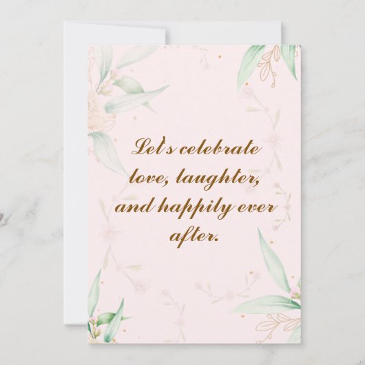 Uitnodigingen voor verloving (Achterkant)