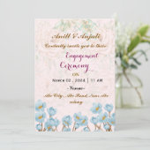 Uitnodigingen voor verloving (Staand voorkant)