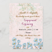 Uitnodigingen voor verloving (Voorkant / Achterkant)